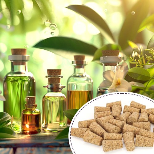 Yasdyri 30PCS Natural Cork Stoppers Soft Wood Tapered Corks for Glass Bottles,Crafts, Home Decor, DIY Projects, Wine Bottles