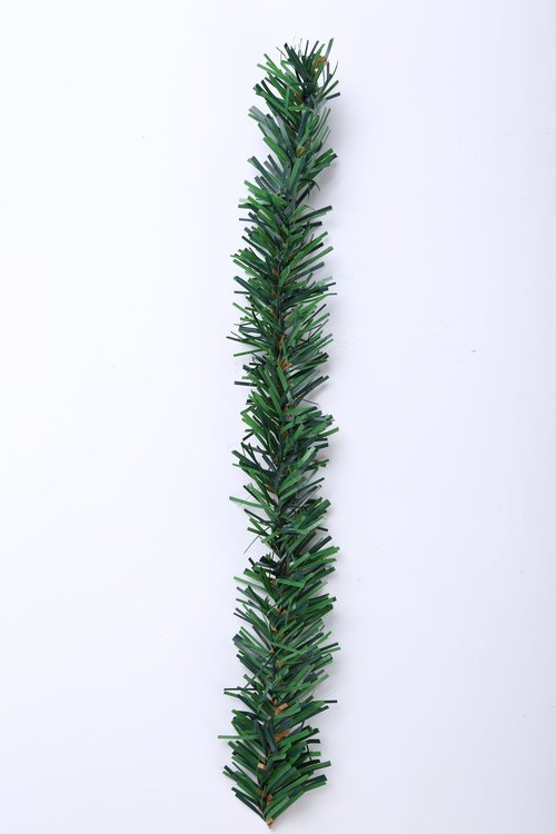 24 Pcs Garland Ties Artificial Pine Needles Christmas Tree Branches Wired Faux Greenery Stems 12inx1.6in in Green for Christmas Decoration Craft Gift Wrapping