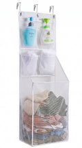 ALYER Multi-Scene Suitable Hanging Mesh Laundry Basket,Behind The Door Storage Organizer for Laundry,RV,Dorm,Bathroom,Bedroom,Pantry, Nursery,Kitchen,White
