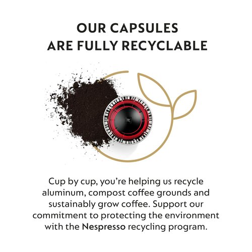 Nespresso Vertuo Half Caffeinato Coffee Capsules - Mild Roast, 30-Count Pods for 7.8oz Brews