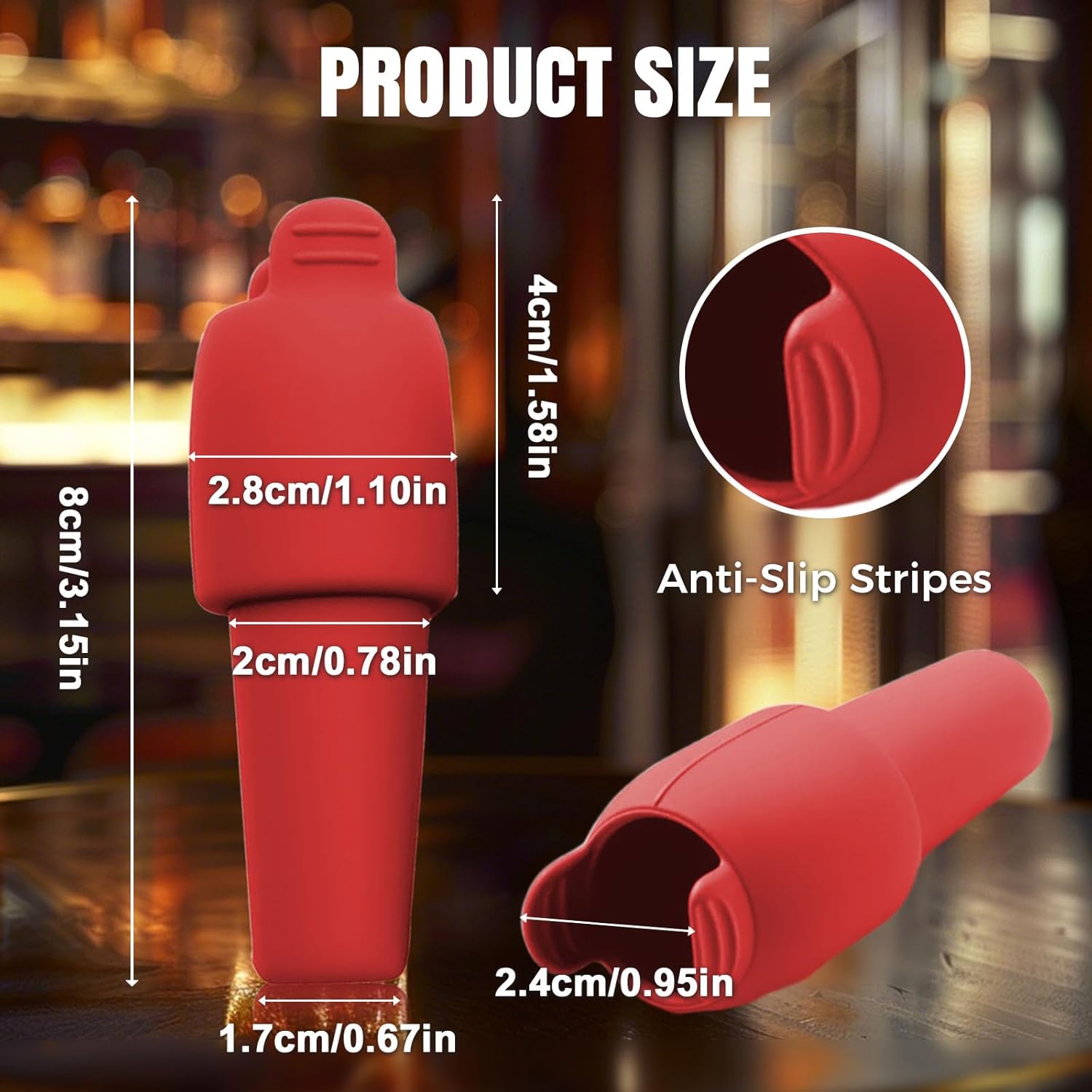 Silicone Wine Stopper for Wine Bottles, 2025 New Wine Stoppers for Wine Bottles, Seal Bottle Cover for Beer Champagne, Glass Bottle Sealer Covers Wine Stoppers for Home Use (12, All)
