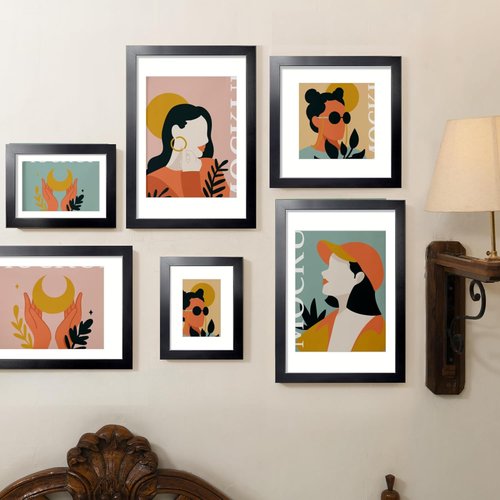 LaVie Home 8x10 Picture Frame - Sturdy Black Frame with Polished Plexiglass | Display 5x7 or 8x10 Photos