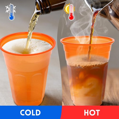 EcoDispose 16 oz Reusable Plastic Party Cups - 48 Count Bulk, BPA-Free & Shatter-Resistant for Events