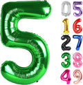 Number 5 Balloon by [Brand Name] - 40 Inch Dark Green Giant Foil Balloon for 5th Birthday Party Decorations