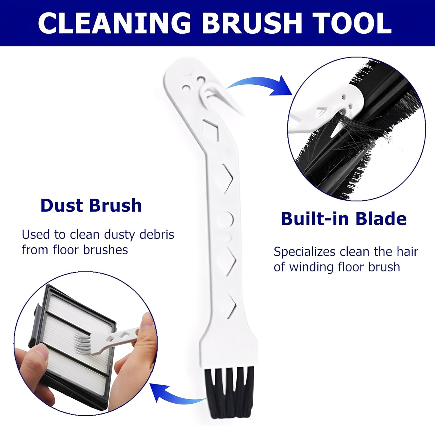 Skiennix Robot Vacuum Brush Kit - 2 Pack Handheld Cleaning Tools for j7, i7, s9, i4, i3, 694 Series