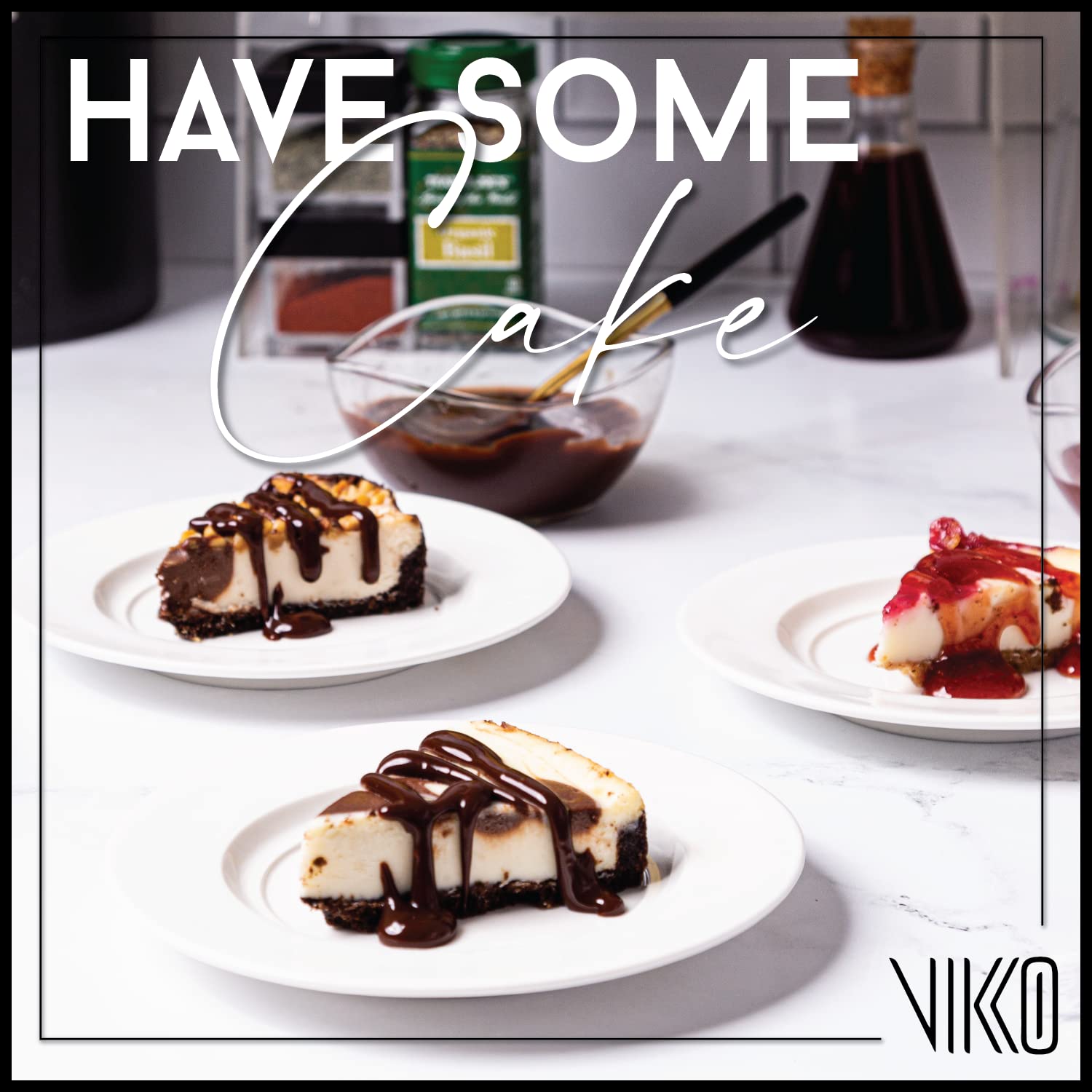 Vikko Appetizer Plate, Set of 5 Restaurant Style 6" Round Saucer Plates, Fine Porcelain Dessert Plate, Dishwasher Safe