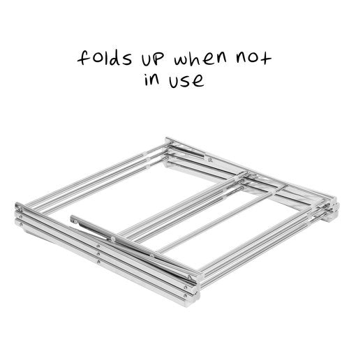 Honey-Can-Do DRY-03053 Expandable Steel Drying Rack, Chrome