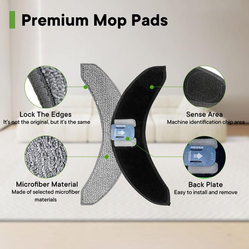 MIXEAL 25 Pack Replacement Parts Compatible with iRobot Roomba Combo 10 Max,Combo j9+,Combo j7+/Plus Vacuum (Only Combo series), 2 Brushes+3 Mop Pads+6 Filters&Side Brushes&Bags