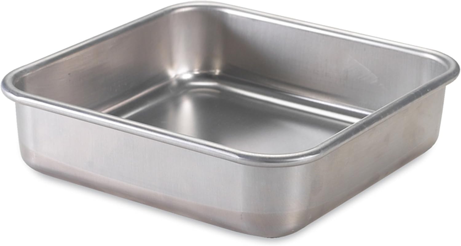Nordic Ware Square Cake Pan - Natural Aluminum Construction | 9 x 9 Inch Size