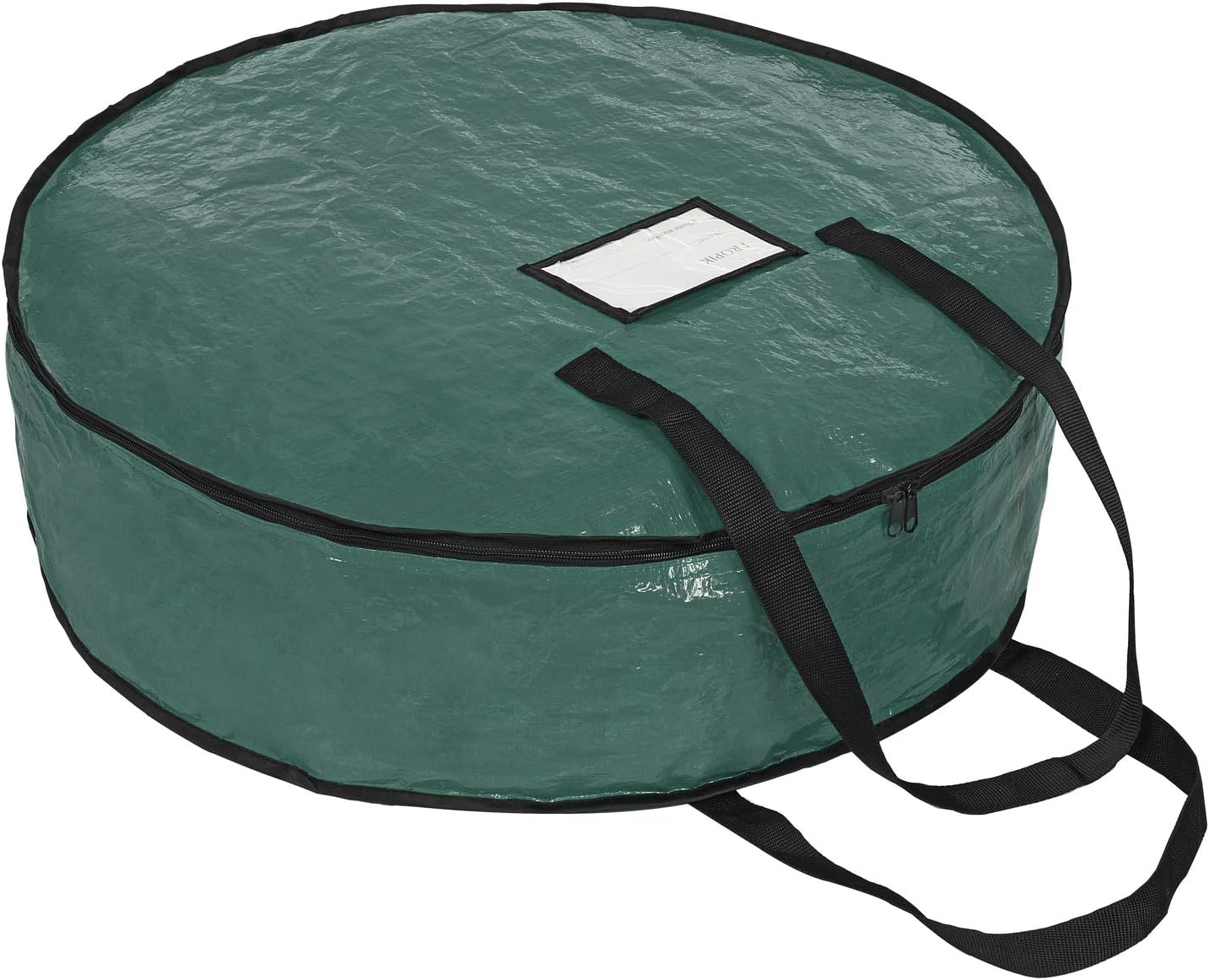ProPik Christmas Wreath Storage Bag - Heavy-Duty Tear Resistant Holiday Container | 30” X 8” (Green)
