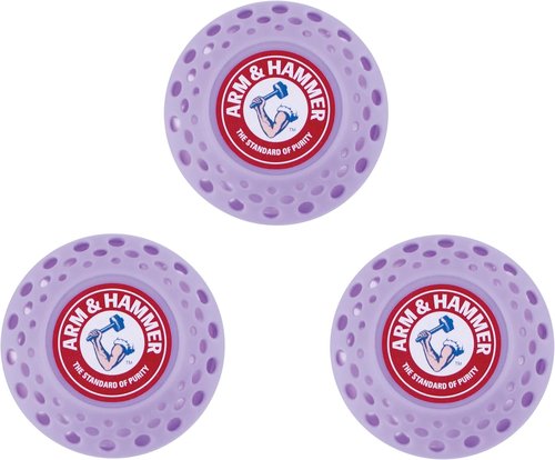 Arm & Hammer OdorBusterz® Odor Eliminator Balls - Lavender Scented, 3 Count | Effective Baking Soda Odor Control for Small Spaces