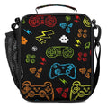 Bardic Lunch Box for Boys Girls - Reusable Insulated Lunch Bags for Kids - Video Game Large Capacity Cooler Back to School Lunch Thermal Meal Tote Kit