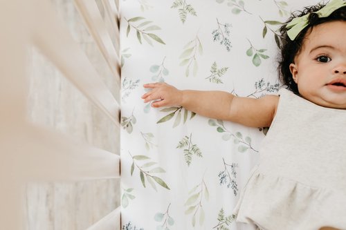 Copper Pearl Premium Knit Baby Crib Sheets for Standard Mattresses, Breathable and Soft, Haven