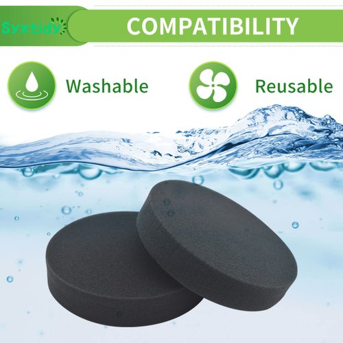 4 Pack Premotor Filter for Bissell Powerforce Helix Vacuum 2191, 2190,1700,1797 Foam Filters Replacement,Parts #1608225