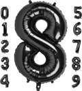 40 Inch Black Number 8 Balloon | Perfect for 8th Birthday Parties, Weddings & Graduations