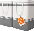 Skiennix Large Laundry Baskets - Waterproof Collapsible Hampers with Reinforced Handles | 75L Grey