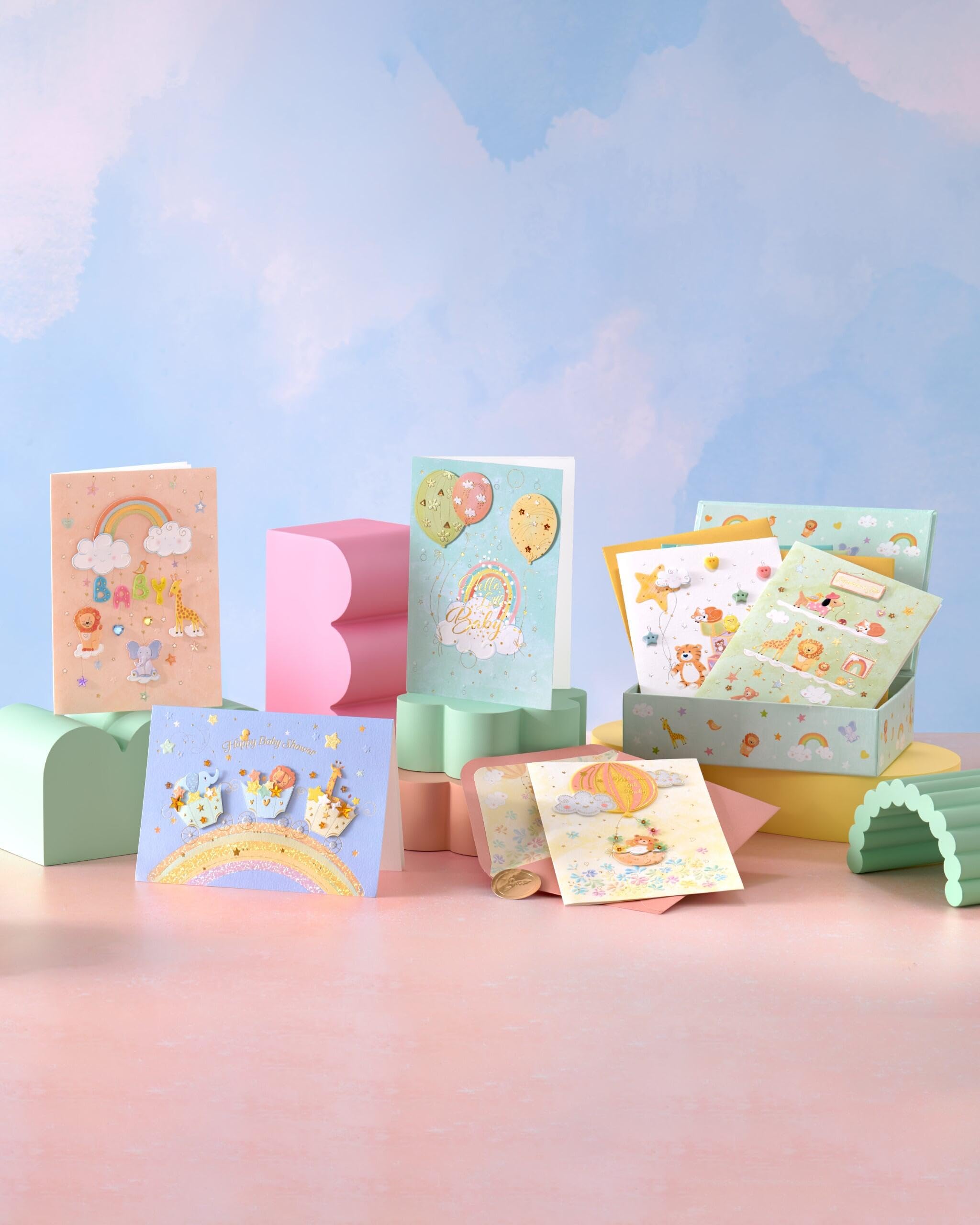 Papyrus Baby Shower Card Assortment with Decorative Box, 6-count - Designed by Turnowsky