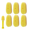 6 Packs Refill Heads Compatible with Dish Daddy,Non-Scratch Wand Refill Sponge Heads Compatible with Scrub Daddy,Upgrade Much Thicker and Durable