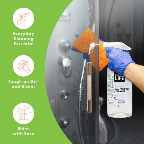 Better Life All Purpose Cleaner - Multipurpose Home and Kitchen Cleaning Spray for Glass, Countertops, Appliances, Upholstery & More - Multi-surface Spray Cleaner - 32oz (Pack of 2) Unscented