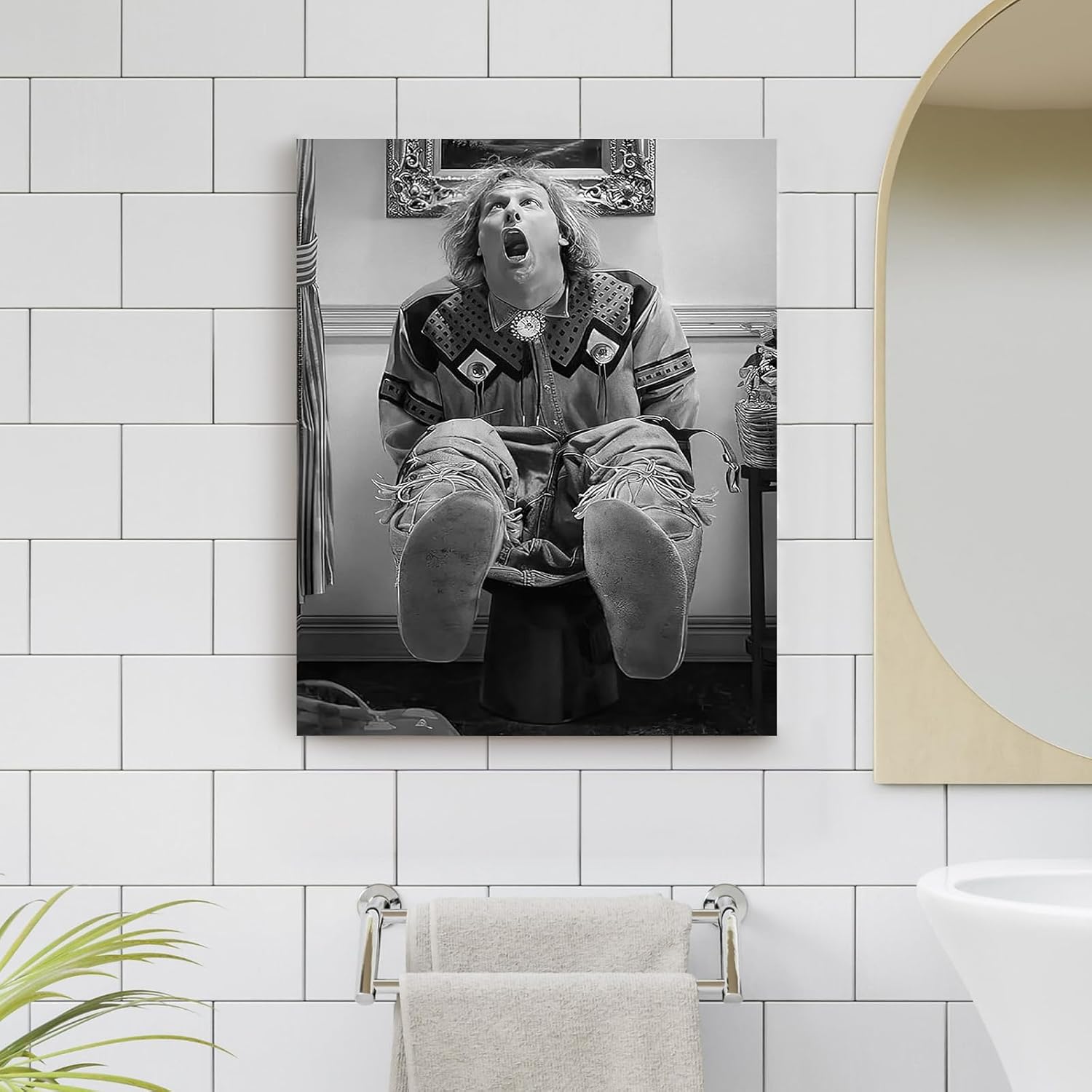 VYPEROCK Funny Canvas Wall Art - Humorous Comedy Movie Poster | Black Dumb and Dumber Design (8"x10")