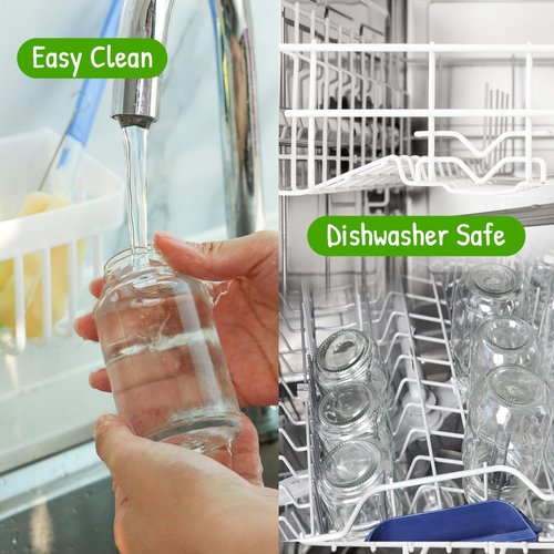 STARSIDE 4 oz Glass Ginger Shots Bottles with Caps,16 pack 120 ml Juice Shot Bottles,Leakproof Small Glass with Lids for Ginger,Beverages