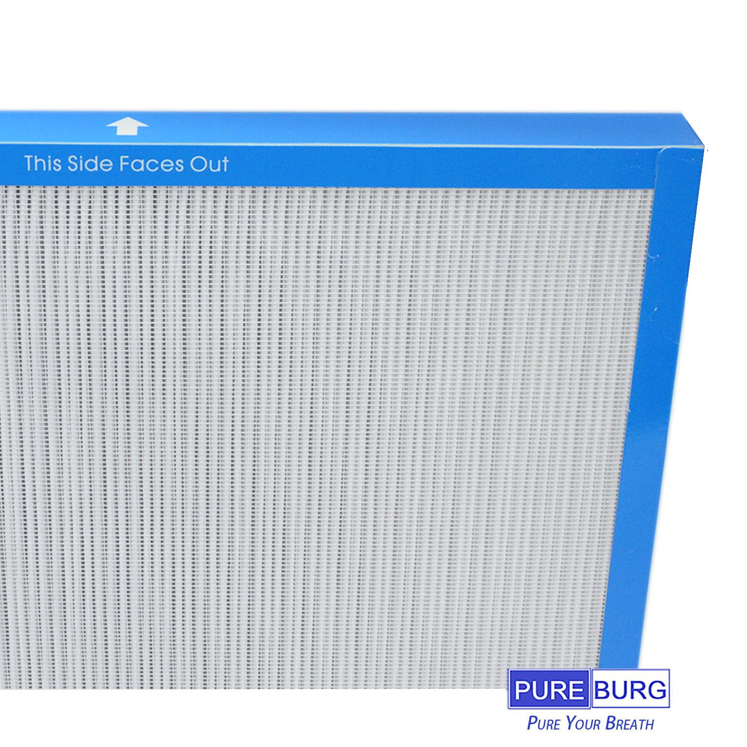 PUREBURG AF-20FL True HEPA Filter Compatible with HoMedics Total Clean AF-20FL Fits AF-20 AP-25 AR-20 Air Purifiers, H13 3-Stage Filtration Air Clean Voc Dust Odor, 2-Pack