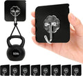 DDMY Heavy Duty Adhesive Hooks - 50lb Max Capacity, Waterproof & Reusable, 8 Pack for Home & Outdoor Use