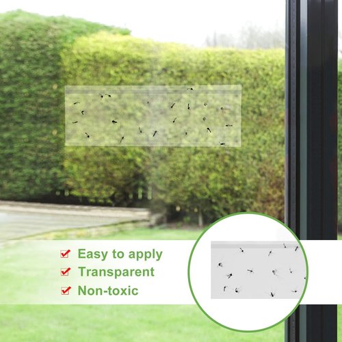 35XL Pack Window Fly Trap - Effective Indoor Fruit Fly Traps with Clear Sticky Strips