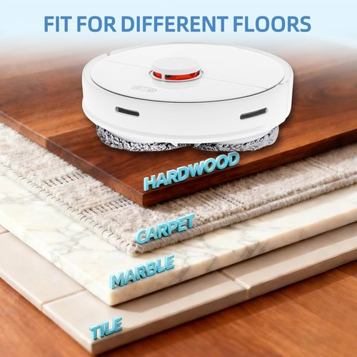 4-Pack L40 Ultra Mop Pads Replacement: for Dreame X30 Ultra/X40 Ultra/L30 Ultra/L20 Ultra/L10s Ultra/L10s Pro Ultra/X40 Master/ Robot Vacuum, MOVA S10/S10 Plus/P50 Pro/P10/P10 Pro Ultra, Washable Pad