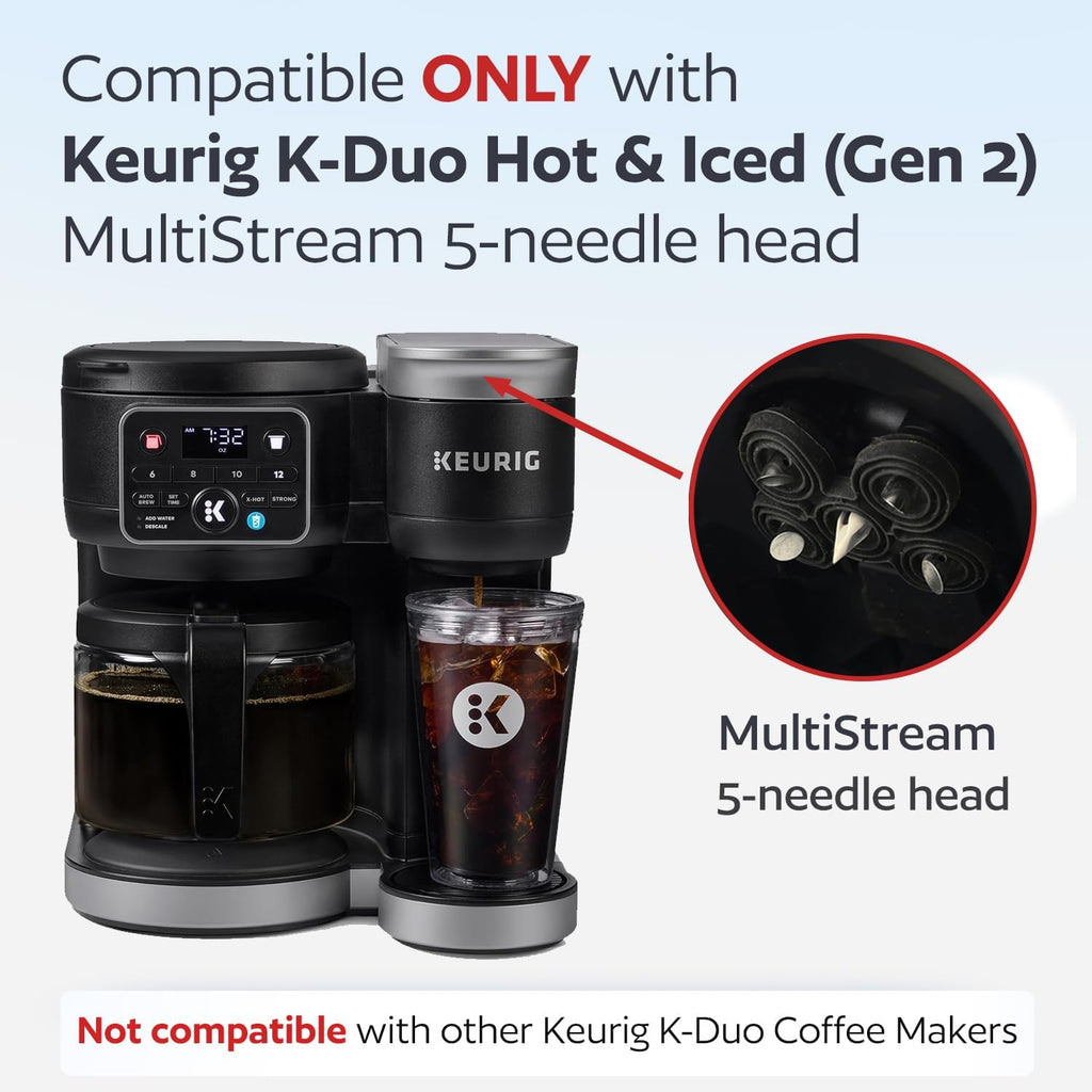 Skiennix Reusable K Cups - Eco-Friendly Coffee Filter for Keurig K-Duo | MultiStream Technology