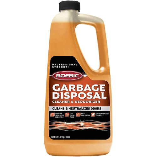 Roebic K-27 Garbage Disposal Cleaner, Liquid Sink and Sewer Drain Deodorizer with Bacteria Enzymes, Kitchen Odor Eliminator, 32 fl oz