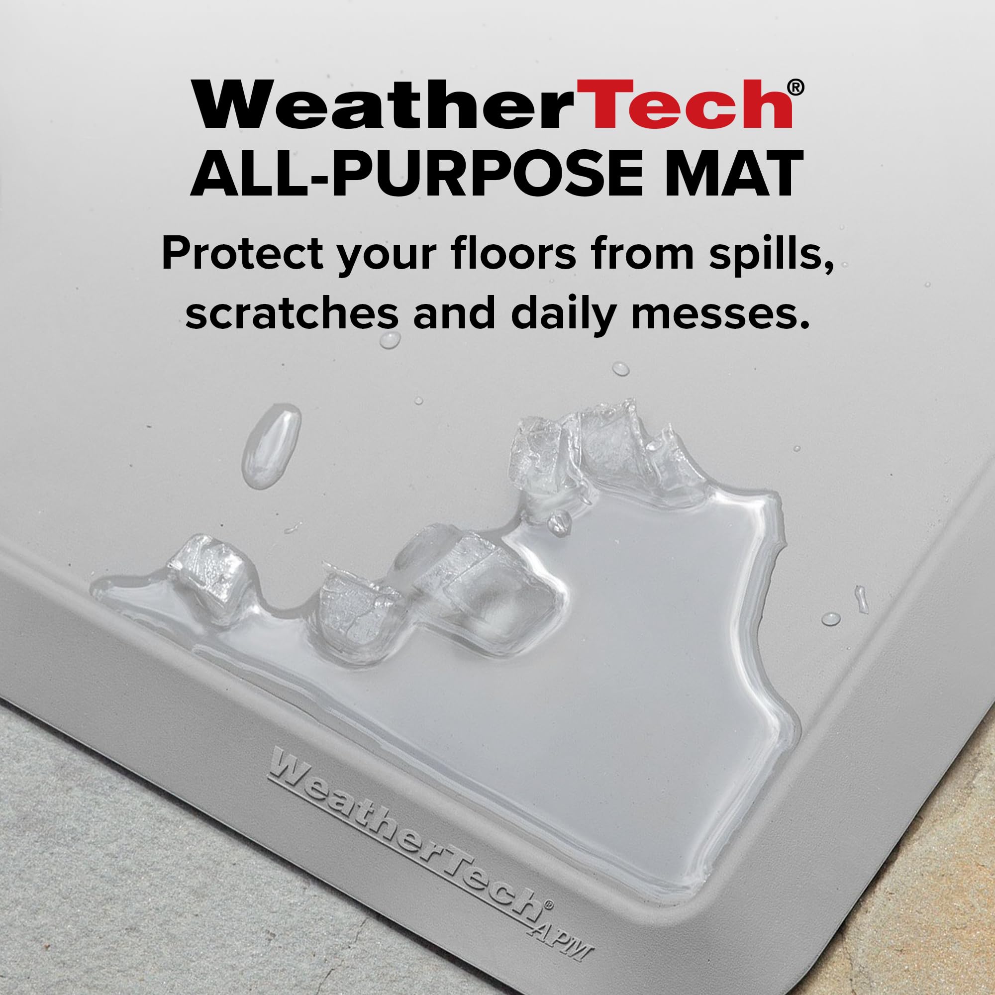 WeatherTech All-Purpose Mat - Multi-Use Mat for Everyday Living - 44" x 48" - Rectangle - Grey (APM4448G)