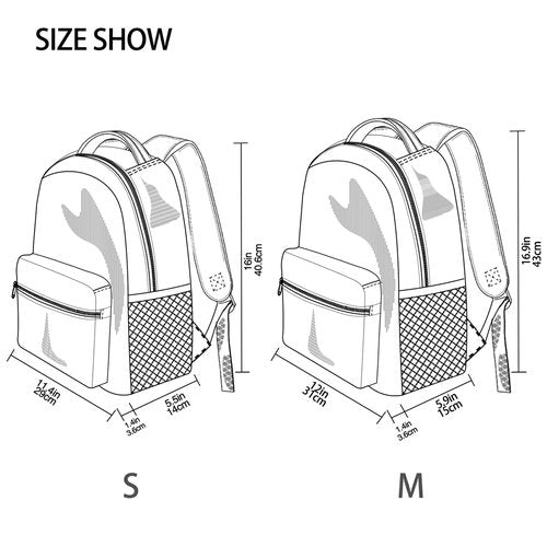 Wamika Black Bowknot Backpack for School White Ribbon Bow Tie Cute Girls Boys Backpack Bookbag Kids Children Teens Backpacks for Age 6-16 M