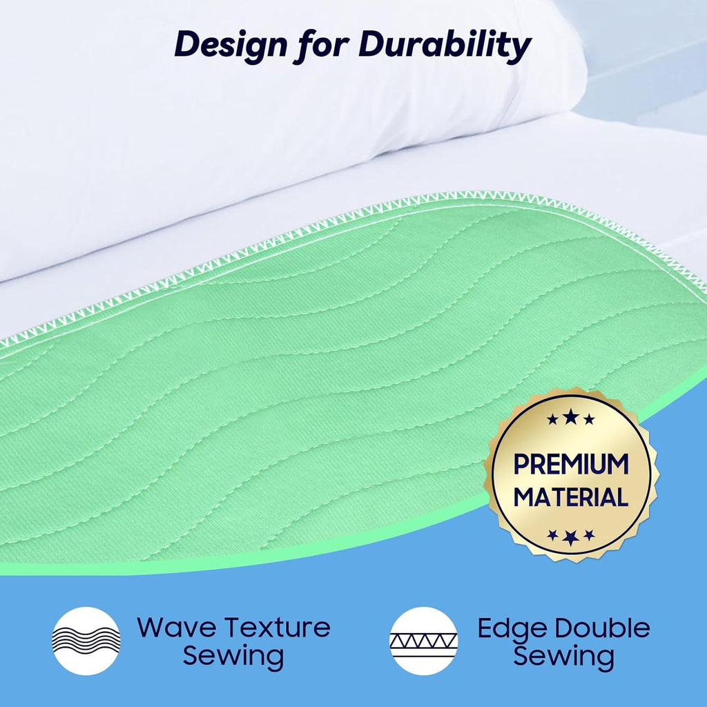 Skiennix Extra Heavy Absorbency Washable Underpads - 36” x 36” Waterproof Nursing Pads for Incontinence & Pets