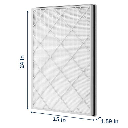 LANTINY HE601 True HEPA Replacement Filter Compatible with Shark Air Purifier 6 Fan Model HE601 HE602 3-IN-1 HE6FKPET H13 True HEPA for Shark HE601 Air Purifiers