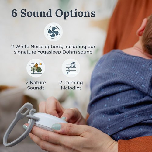 Yogasleep Duet White Noise & Hushh 2 Portable Sound Machine Bundle, 30 Natural Sounds, Bluetooth-Wireless Speaker for Travel, Sleep Aid & Noise Cancelling for Adults & Baby