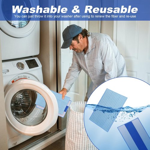 Microfiber Mop Pads Replacement for HAAN FS, SI and MS Series Steamers - Washable Reusable Mop Head Refill for Floor Cleaning - 3 Pack