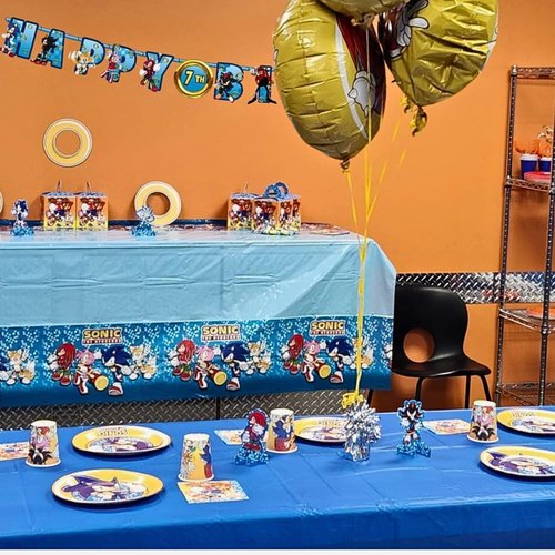 Sonic Jumbo Add An Age Banner - 10.5' x 10" - Vibrant Multicolor Customizable Party Banner - Perfect for Themed Events & Celebrations (1 Pc.)