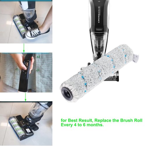 2 Pack Replacement 2787 Multi Surface Brush Roll for Bissell, Brush Replacement Parts For Bissell CrossWave Cordless Max Series 2554 2590 2593 2596 Vacuum, Replace for Bisell Part# 1618368.