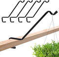 Biubee Bird Feeder Hanger - 4 Pack Extended Metal Deck Rail Plant Hangers for 2" × 4" & 2" × 6" Rails