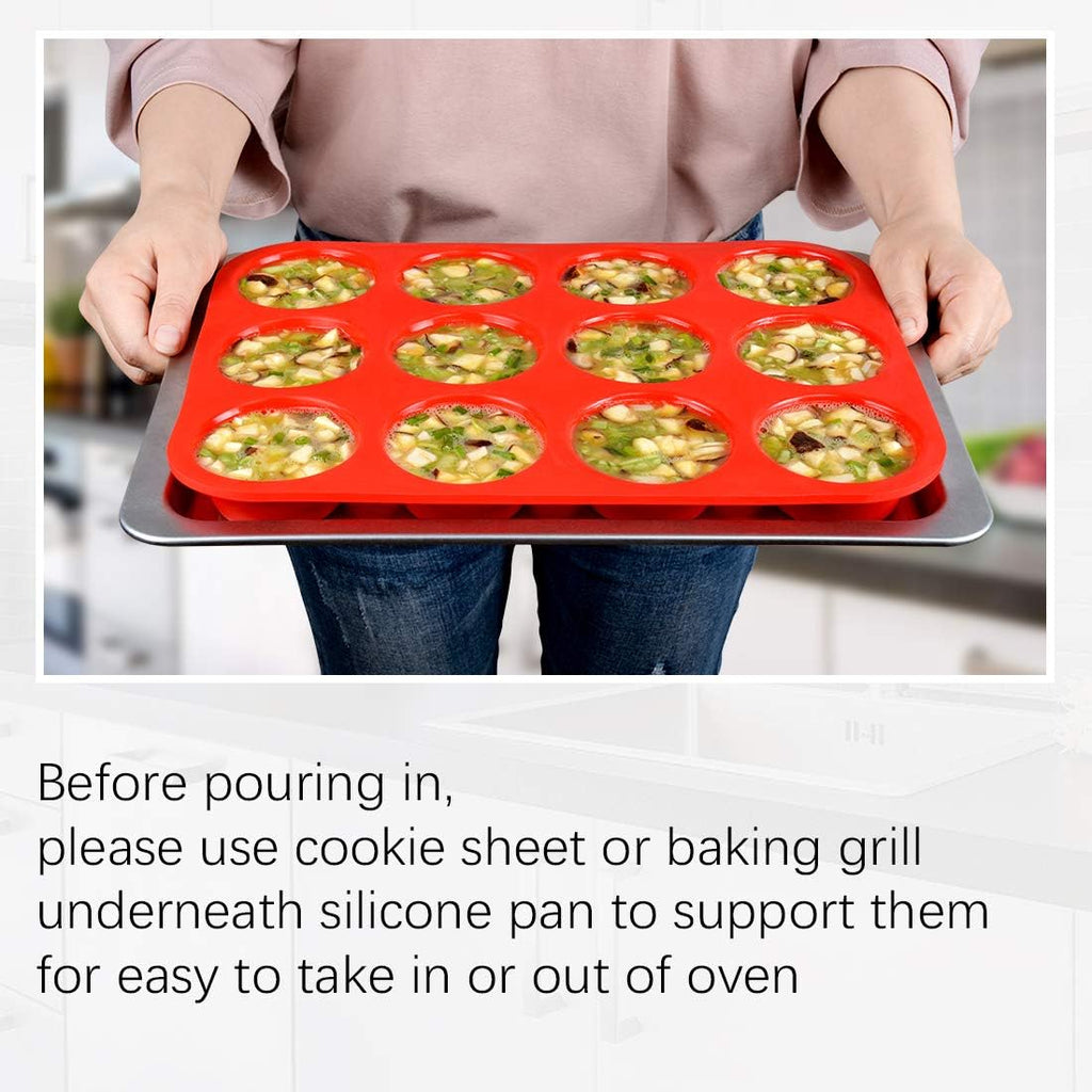 Wilton Muffin Pan Set - 12 Regular Size & 6 Giant Muffin Cups for Perfect Baking