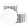 qiqee 12 Inch White Wave Cake Boards Round 15-Packs Circles Rounds Base Food-Grade Cardboard Wave Cake Plate（Thinner But Stronger）