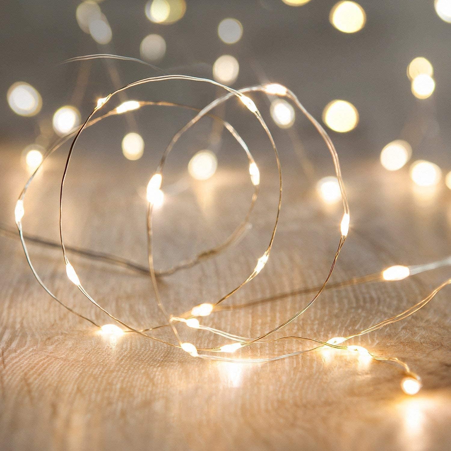 ANJAYLIA Fairy Lights - 16.5Ft Battery Operated LED String Lights for Home, Party & Wedding Decor | Warm White