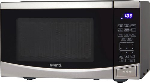 Avanti Microwave Oven - 900 Watts Compact Design with 10 Power Levels & Speed Defrost | 0.9 Cu.Ft. Stainless Steel