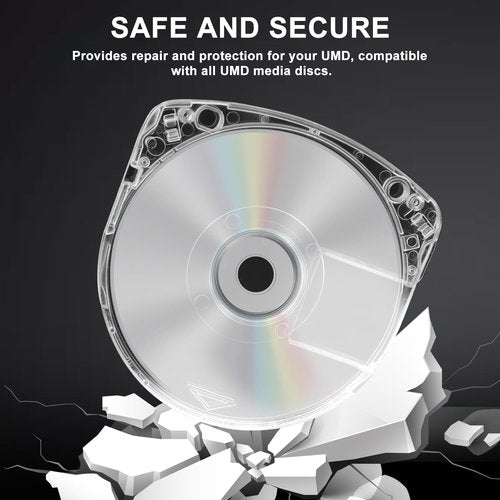 6Pcs DVD CD Case for UMD Replacement Shell,5 mm Double Clear Game Disc Storage Case,Disc Case Shell for PSP 1000 2000 3000