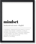 Poster Master Mindset Definition Print - Motivational Typography Wall Art | Inspiring Decor 8x10 Unframed