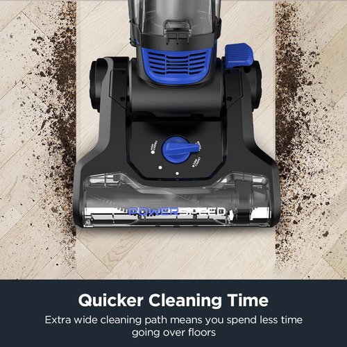 Eureka PowerSpeed Lightweight Upright Vacuum Cleaner - Ideal for Carpet & Hard Floors | Blue & Black