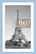 Upsimples 11x17 Picture Frame - Versatile Display for 9x15 with Mat or 11x17 Without | Blue, 1 Pack