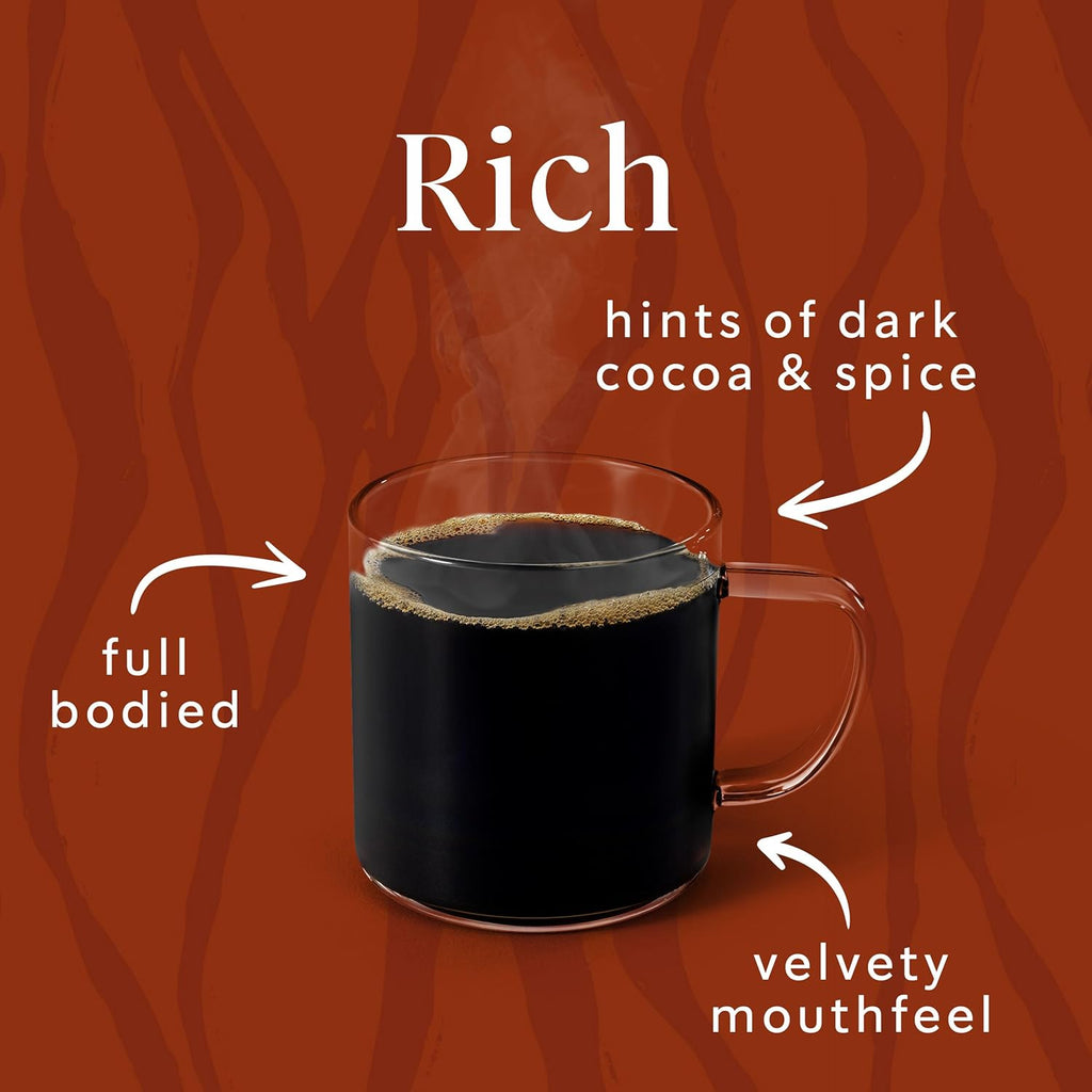 Starbucks Ground Coffee - Dark Roast for Hot or Iced Coffee | Six 12 oz Bags of Morning Joe