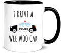 Awnpow Funny Police Officer Mug,Wee Woo Car Mug,Police Graduation Mug,11oz Ceramic Coffee Mug/Tea Cup